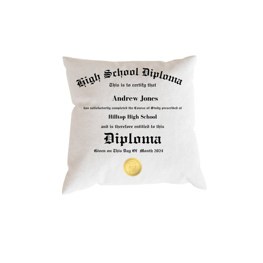 Graduation Editable Pillow Template