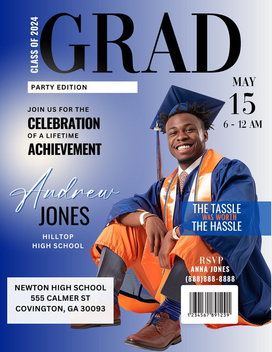 Graduation Magazine/Invitation Editable Design (2)