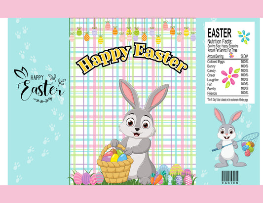 Digitial Editable Easter Party Pack Templates. Includes Mockup.